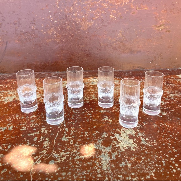 Iittala Other - VTG MCM Iittala Finland Niva Series Cordial Shot Glasses by Tapio Wirkkala (6)